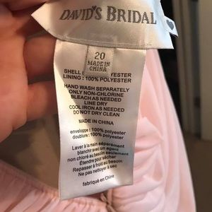 David’s bridal bridesmaids dress